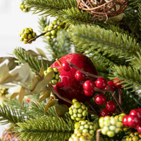 Corona de abeto navideño noruego