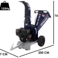 Broyeur thermique professionnel BullMach ZEUS 120 BSE - moteur B&S XR2100 13.5HP avec démarrage électrique-Neuf Lomibois