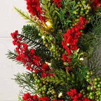 Corona de bayas silvestres