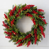 Corona de bayas silvestres